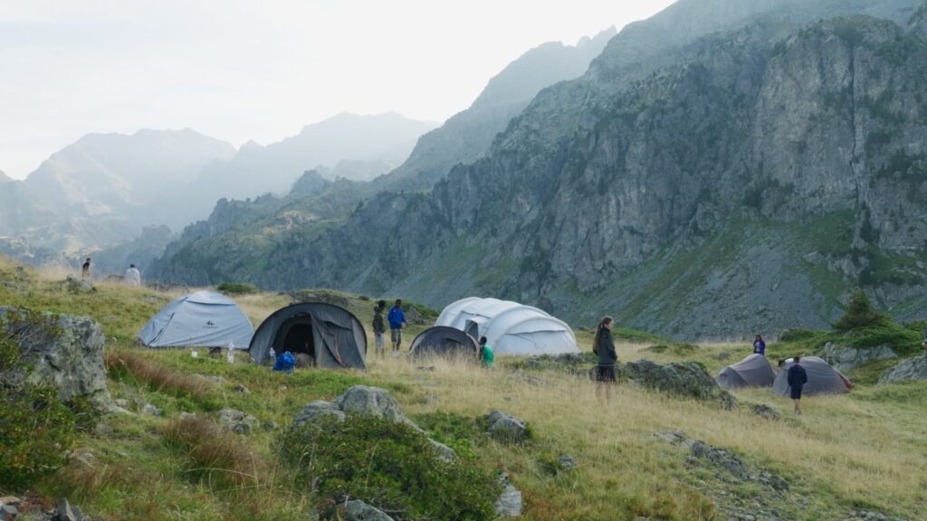 Le camp de base de l'expédition scientifique